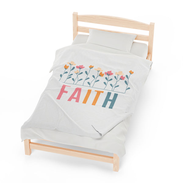 Soft Plush Faith Comfy Blanket