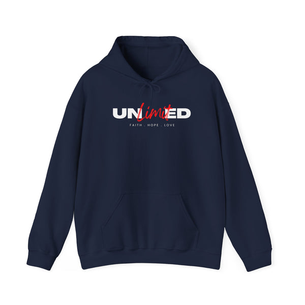 Unlimited Faith, Hope, Love Hooded Sweatshirt