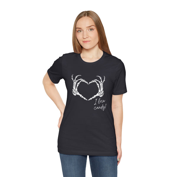 Unisex Jersey Short Sleeve I love Candy Tee