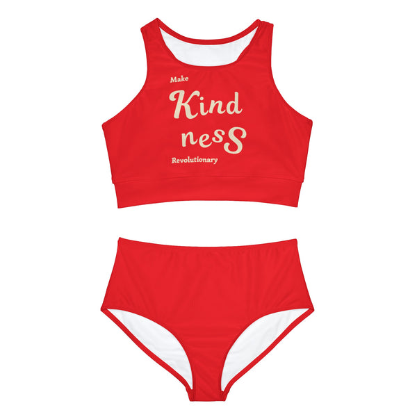 Make Kindness Revolutionary Sporty Bikini Set