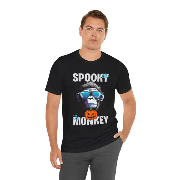 Unisex Jersey Short Sleeve Tee Spooky Monkey Halloween