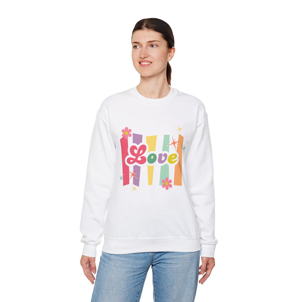 Cozy comfy Unisex Love Crewneck Sweatshirt